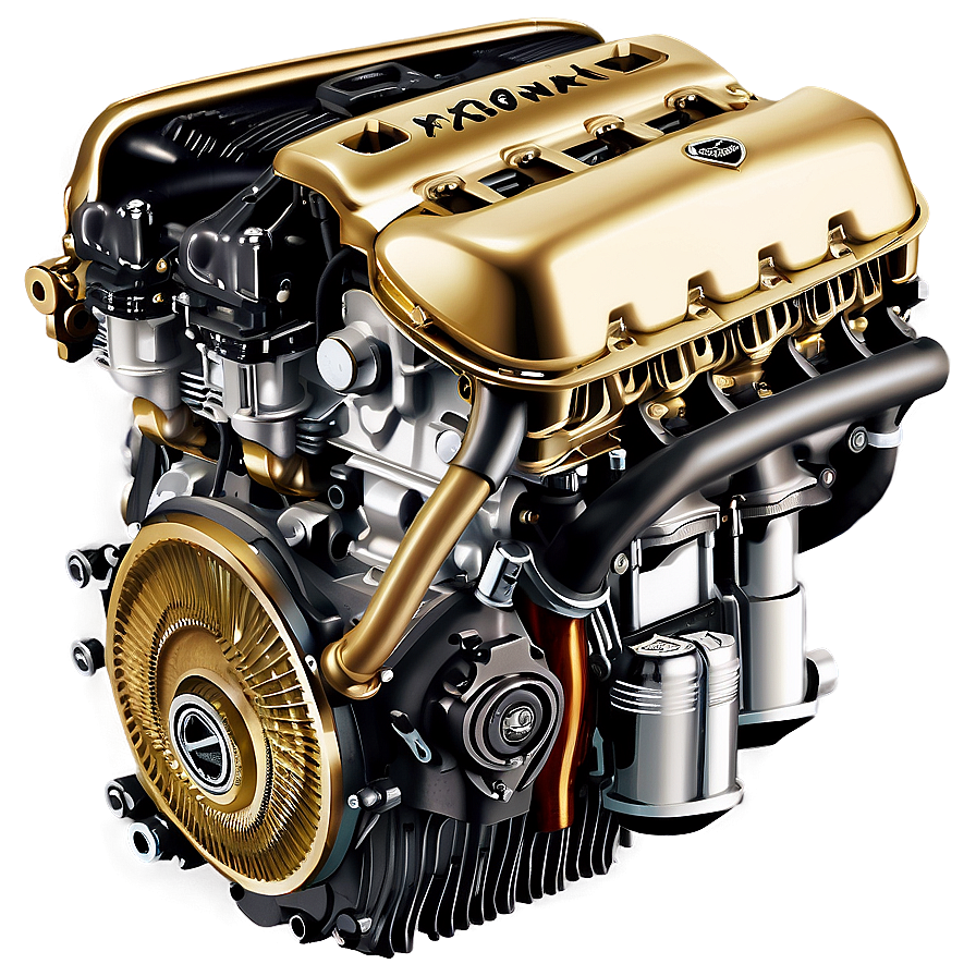 Luxury Car Engine Detail Png Npl