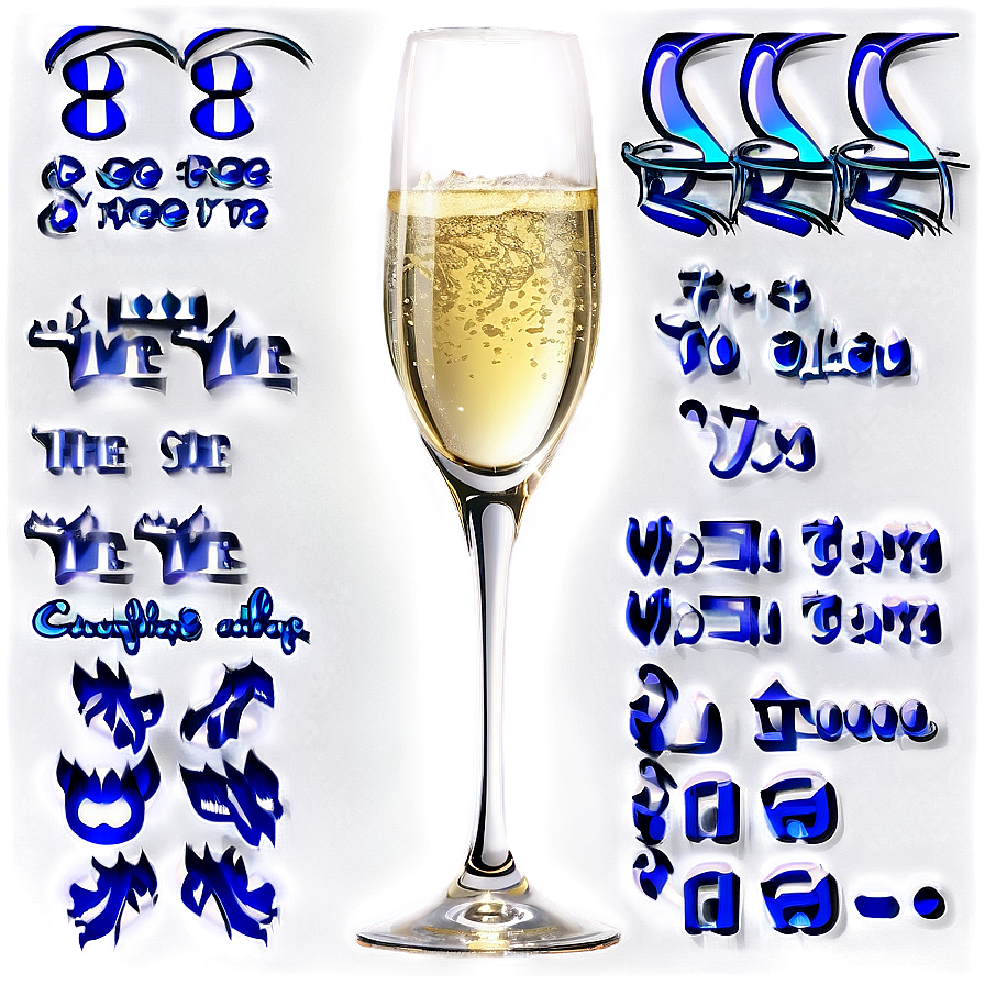 Luxury Champagne Flute PNG clk PNG with transparent background