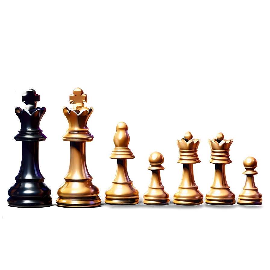 Luxury Chess Pieces Collection PNG kro PNG with transparent background