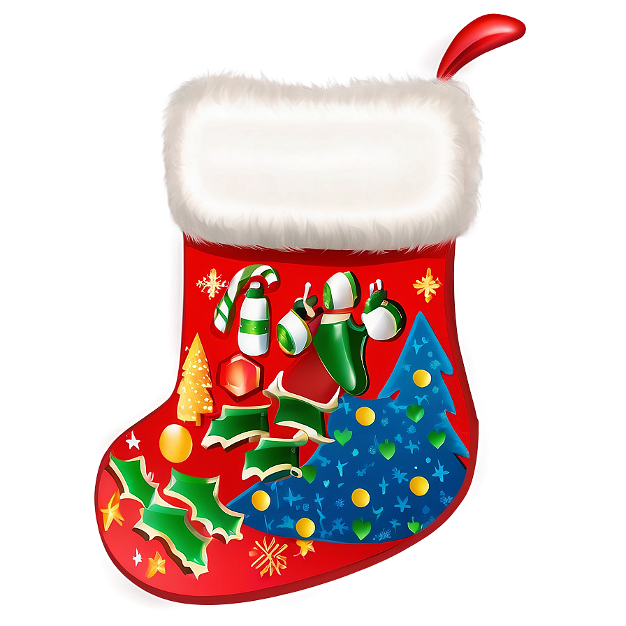 Luxury Christmas Stocking Png 06132024