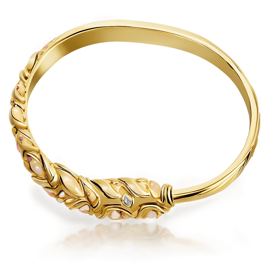 Luxury Gold Bracelet Design Png Sno66