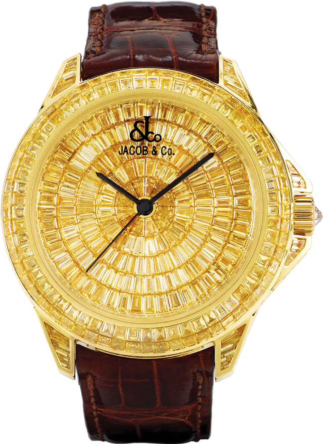 Transparent Diamond Watch Png - Jacob & Co Watch Gold, Png Download PNG with transparent background