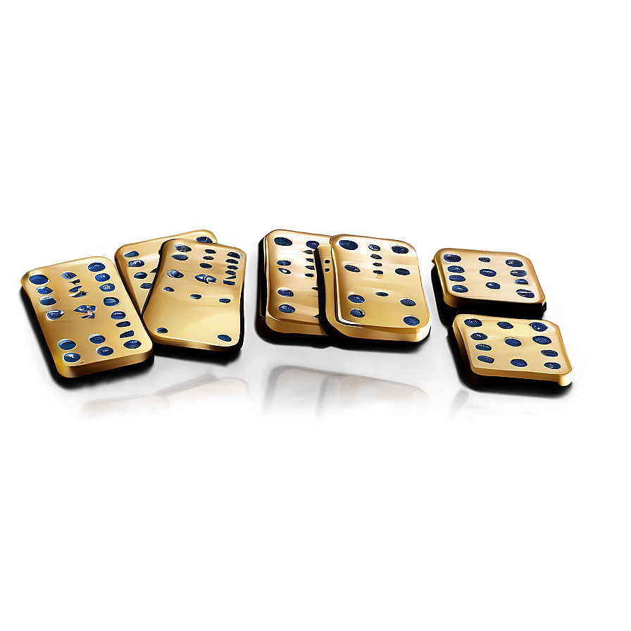 Luxury Gold Dominoes Set Png Cxg