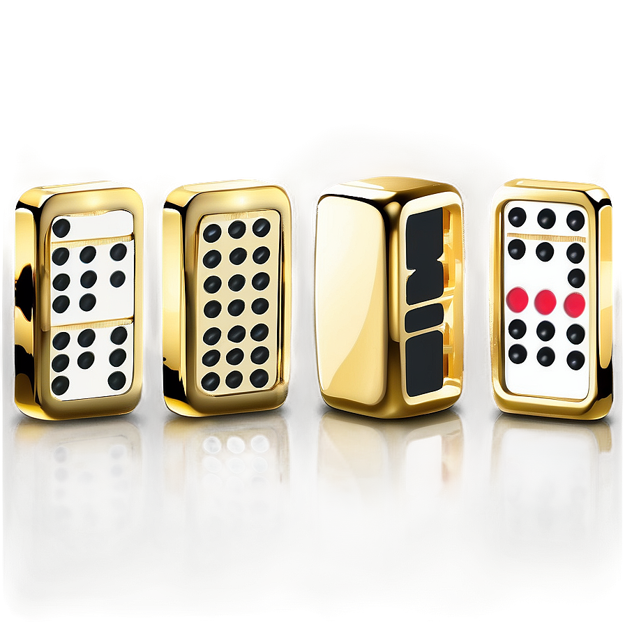 Luxury Gold Dominoes Set Png Frr