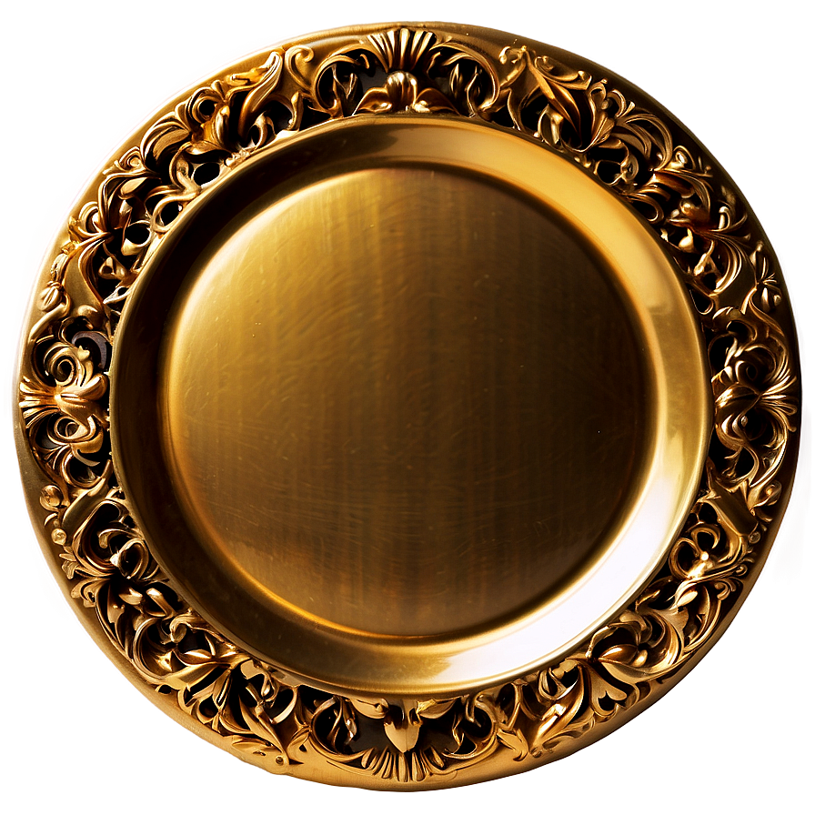 Luxury Gold-rimmed Plates Png 06202024