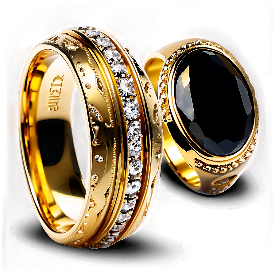 Luxury Gold Rings PNG jhe85 PNG with transparent background