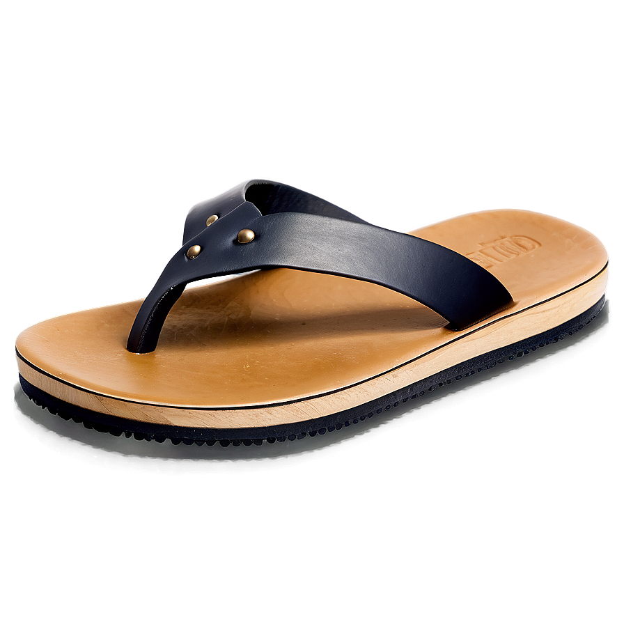 Luxury Leather Flip Flop Png Yin38