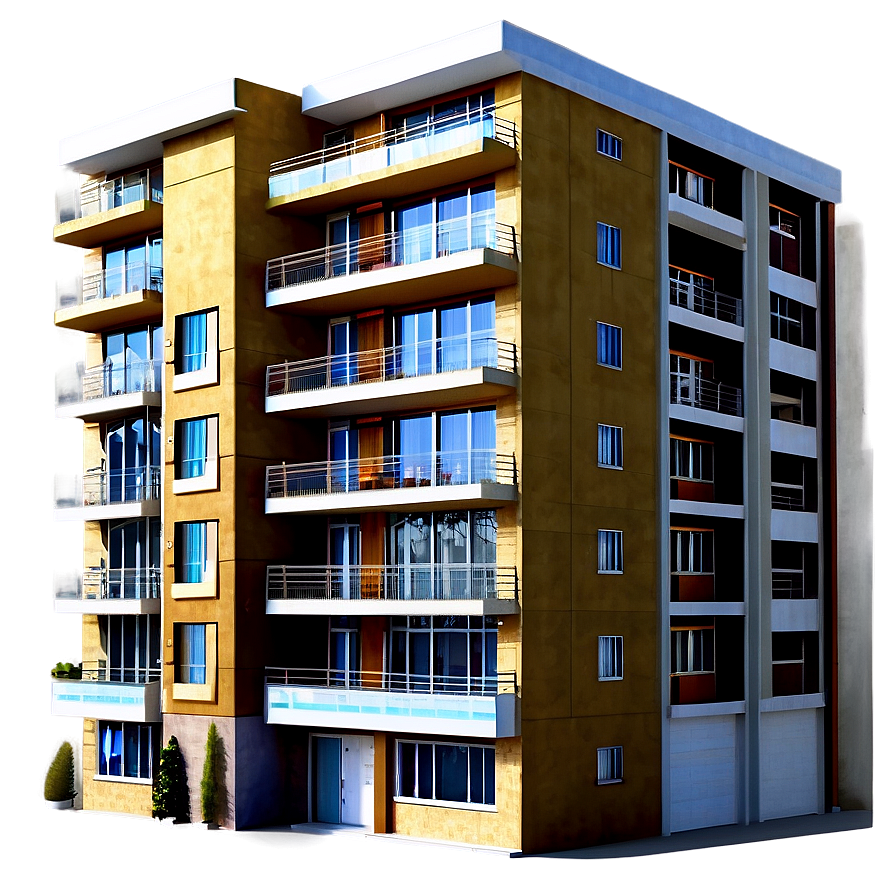 Luxury Residential Building PNG yqy44 PNG with transparent background