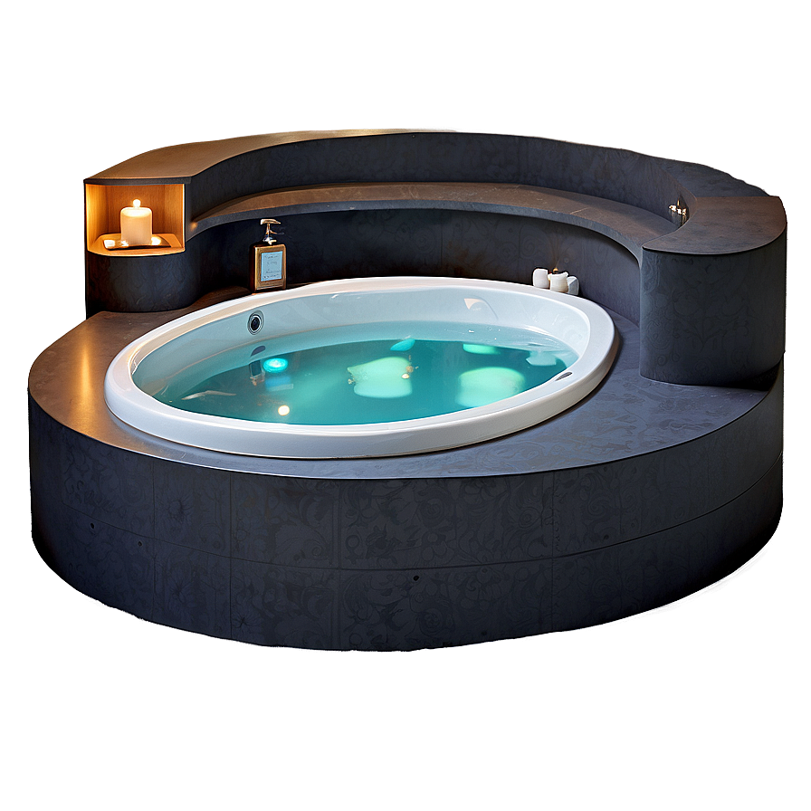 Luxury Spa Tub Concept PNG 50 PNG image with a transparent background, free high-resolution download