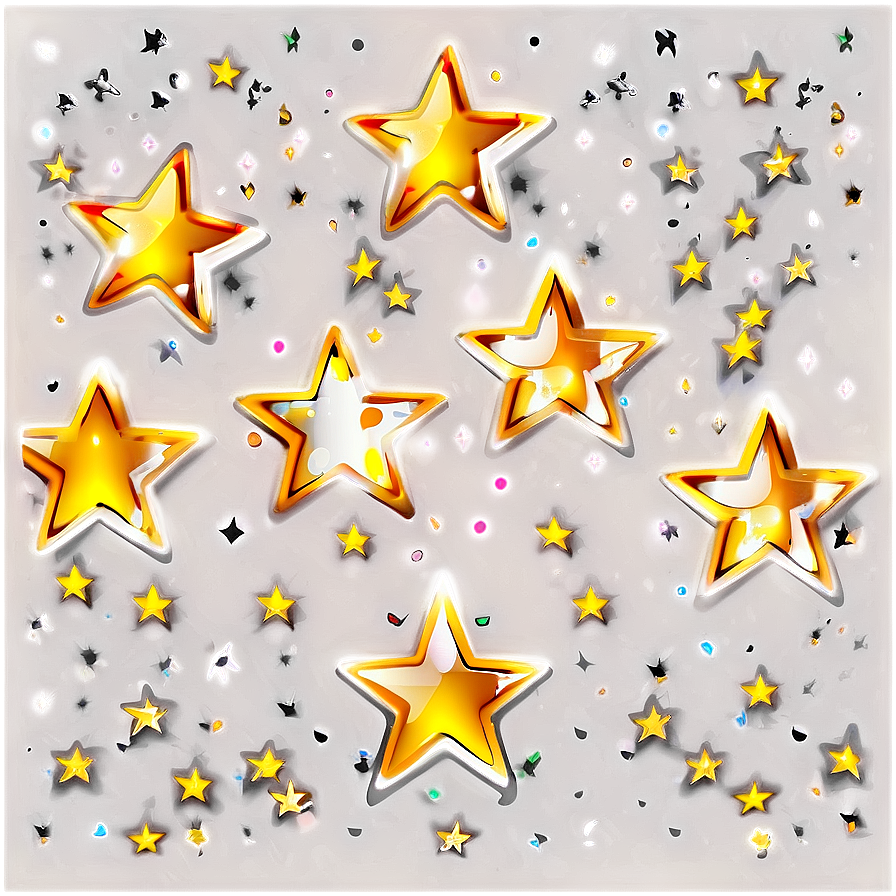 Luxury Star Pattern Png Gft15