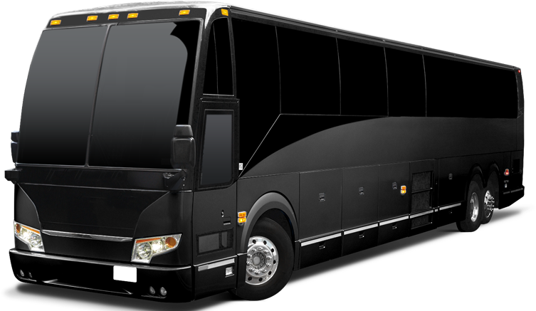 Luxury Tour Bus Exterior PNG with transparent background