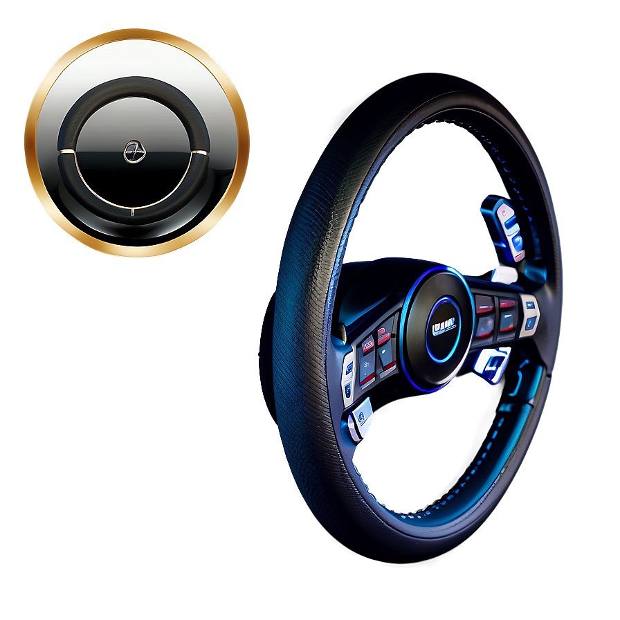 Luxury Vehicle Steering Wheel PNG 05252024 PNG with transparent background