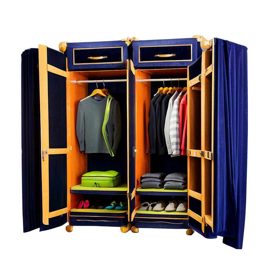 Luxury Wardrobe Setup Png 25