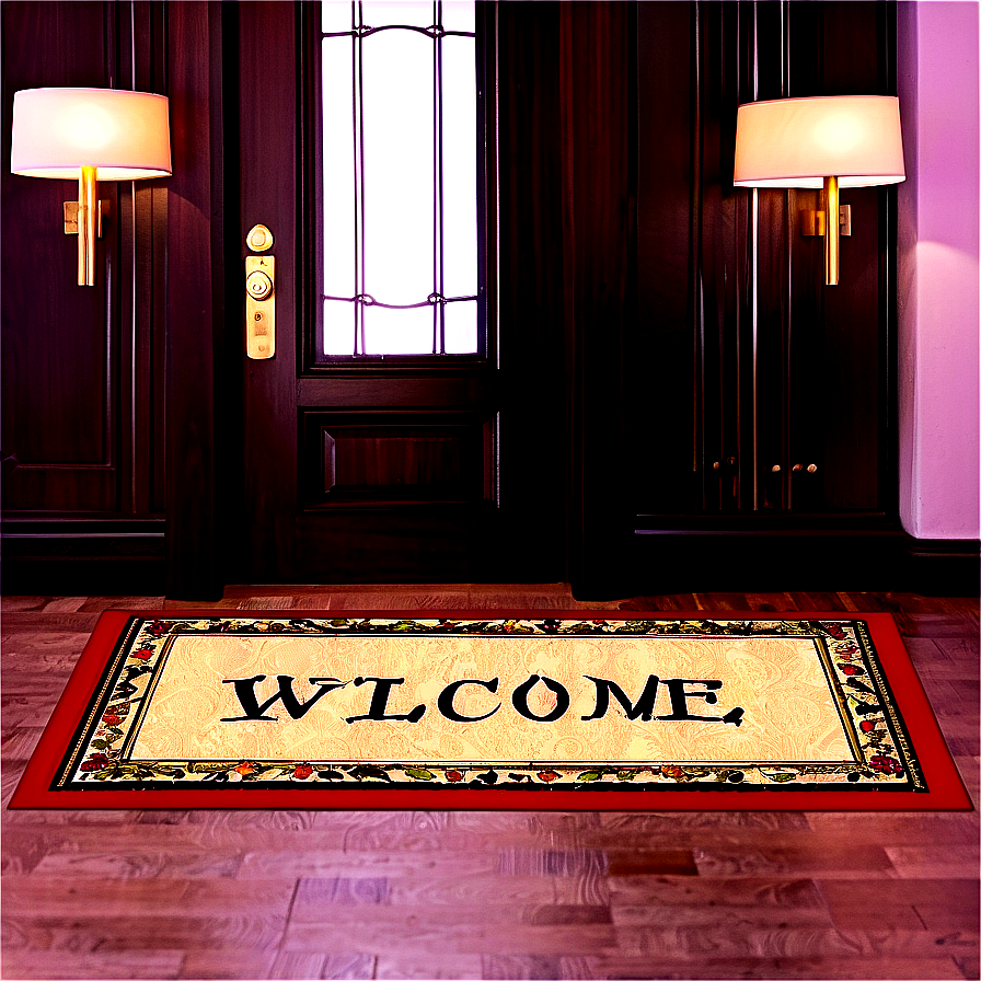 Luxury Welcome Door Rug Png 12