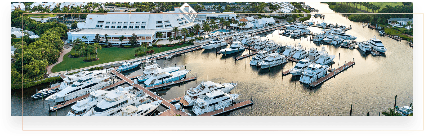 Luxury Yacht Marina Aerial View PNG with transparent background