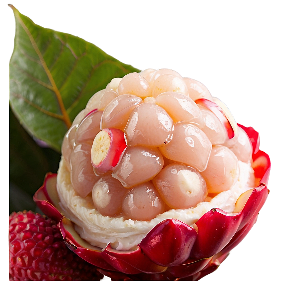 Lychee Dessert Topping Png Tdq