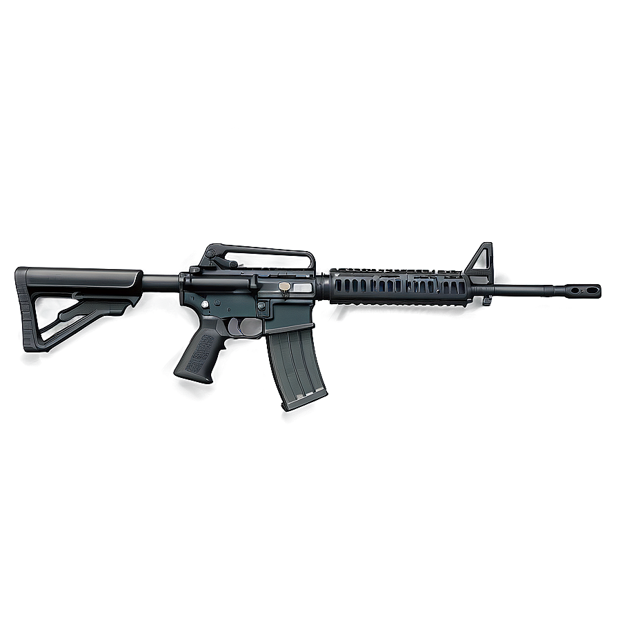 M16 Rifle Cartoon Png Xqb51