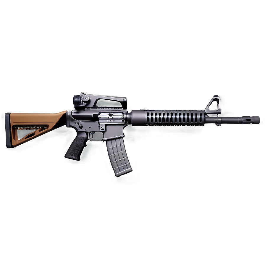 M16 Rifle Flat Design Png Wqy70