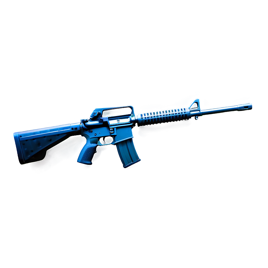 M16 Rifle On White Background Png 56