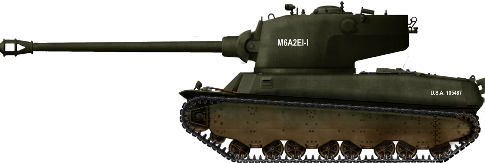 Heavy Tank M6a2e1 - M6 Tank, HD Png Download PNG with transparent background