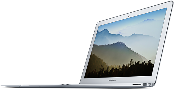 Mac Book Air Side View PNG with transparent background