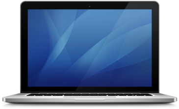 Mac Book Pro Front View PNG with transparent background
