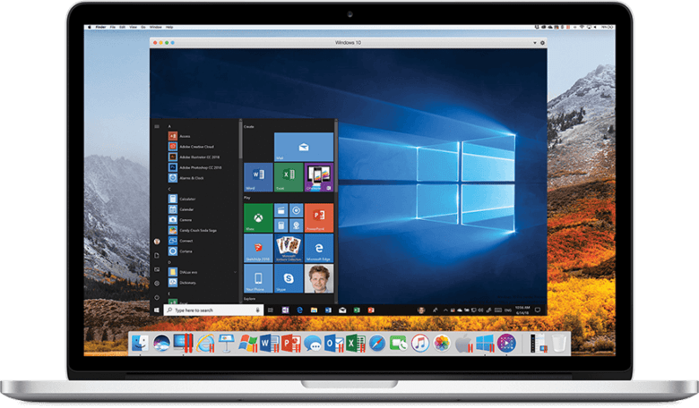 Mac Book Pro Running Windows10 PNG with transparent background