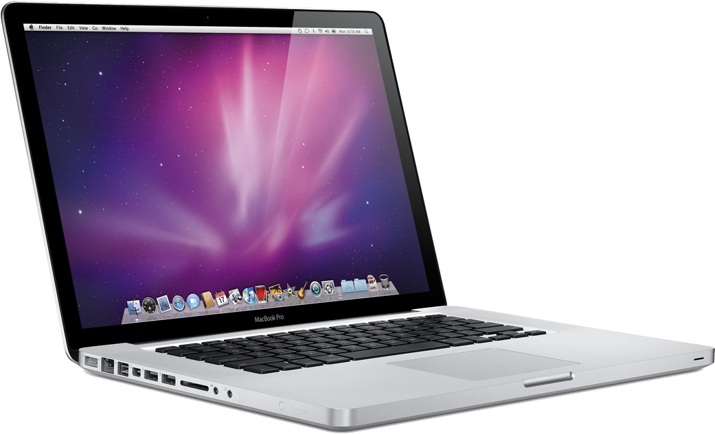Mac Book Pro Side View PNG with transparent background
