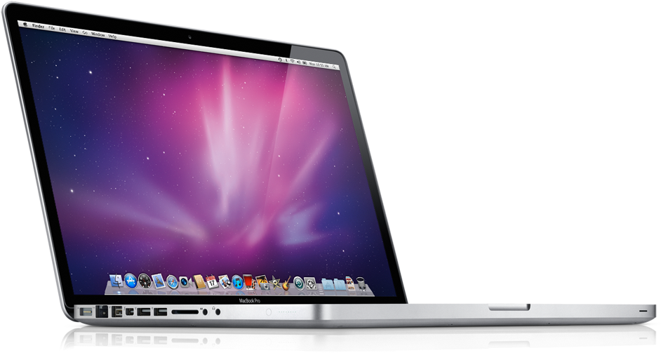 Mac Book Pro Side View PNG with transparent background
