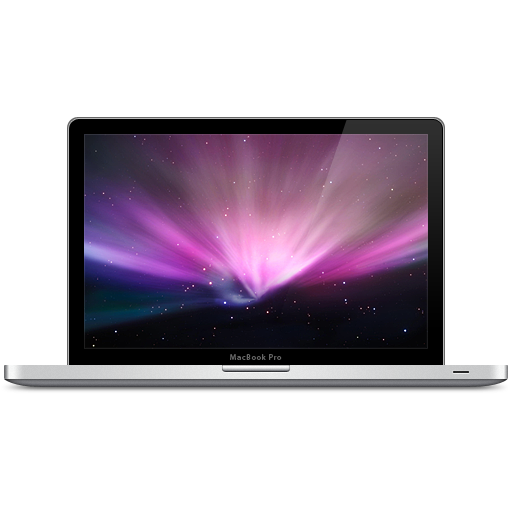 Mac Book Prowith Cosmic Wallpaper