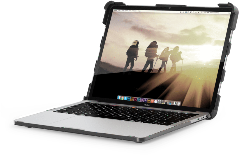 Mac Bookwith Adventure Wallpaper PNG with transparent background