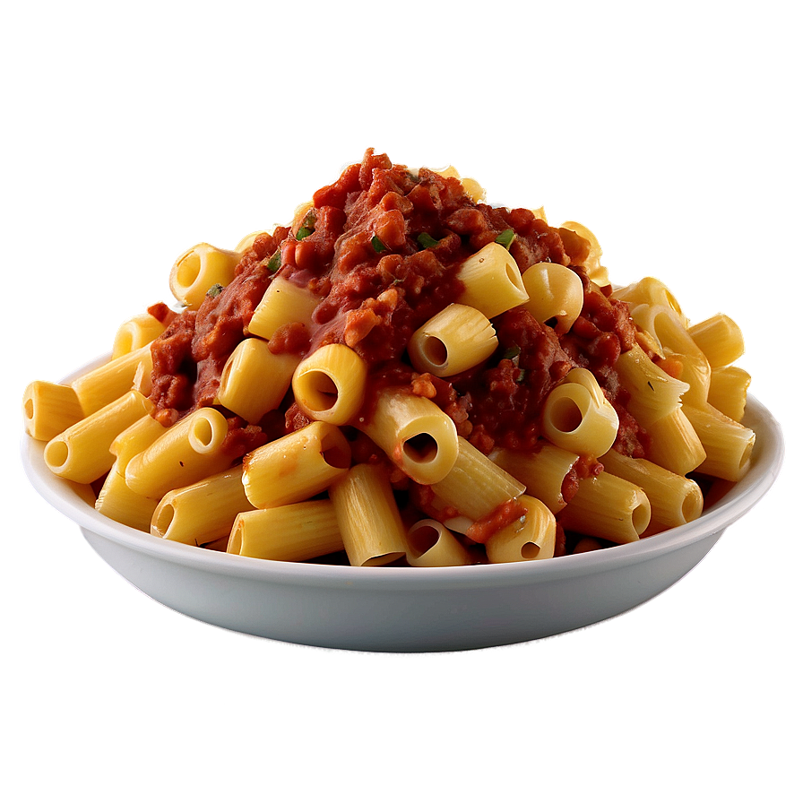 Macaroni With Meat Sauce Png 06212024