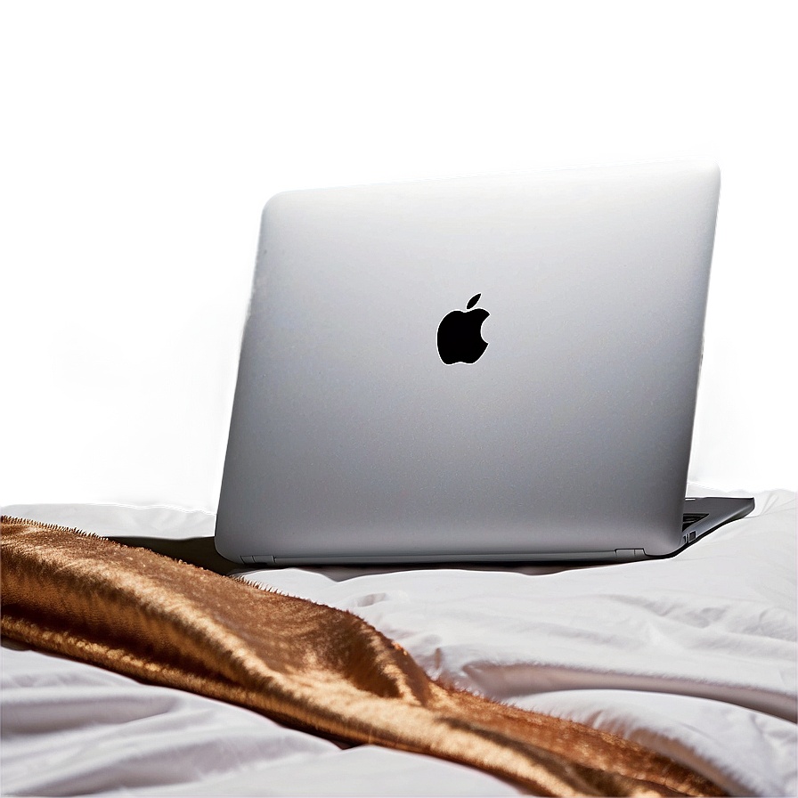 Macbook In Bed Png 05062024