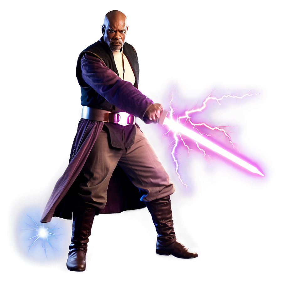 Mace Windu Force Lightning Png Ilh