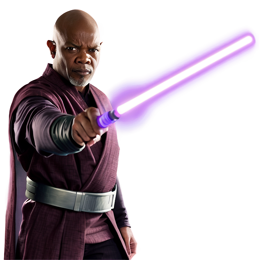 Mace Windu Portrait Art Png 8