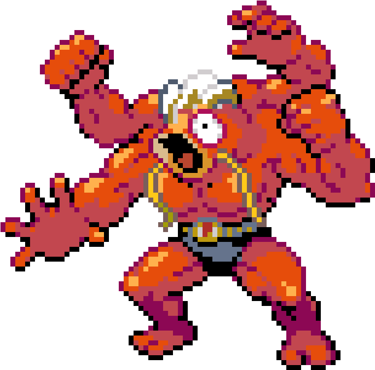 Machamp Pixel Art Pose