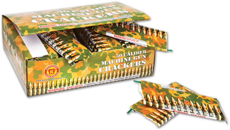 Machine Gun Firecrackers Packaging