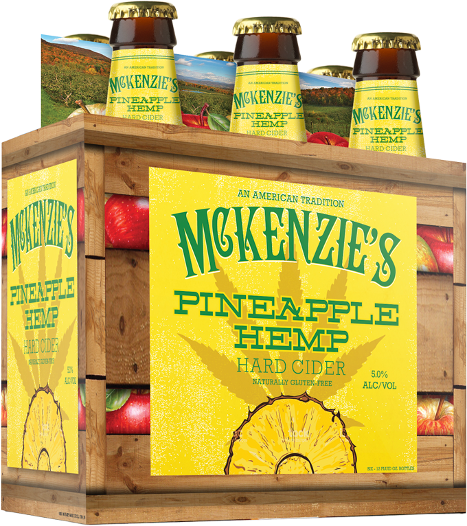 Mackenzies Pineapple Hemp Hard Cider