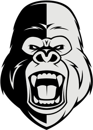 Mad Cartoon Gorilla Face, HD Png Download PNG with transparent background