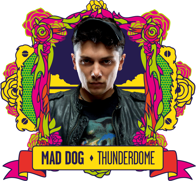 Mad Dog Thunderdome Graphic Design