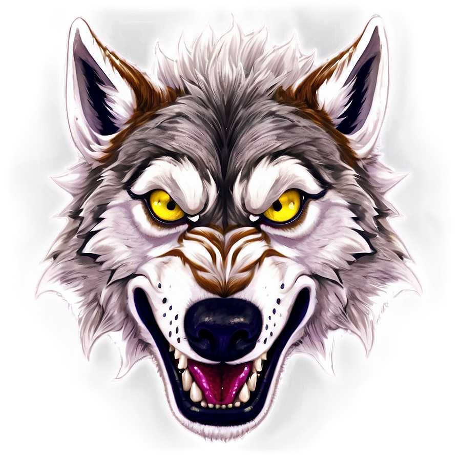 Mad Wolf Cartoon Png Ilw58