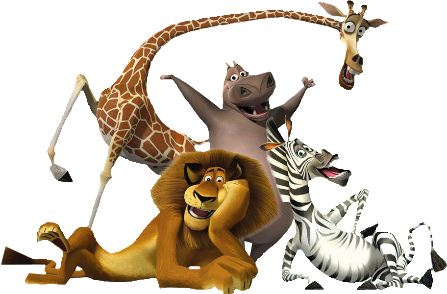 Madagascar Movie Characters Fun Pose