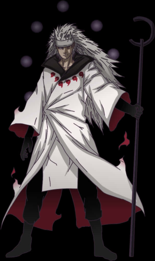 Madara_ Uchiha_ Animated_ Character PNG with transparent background