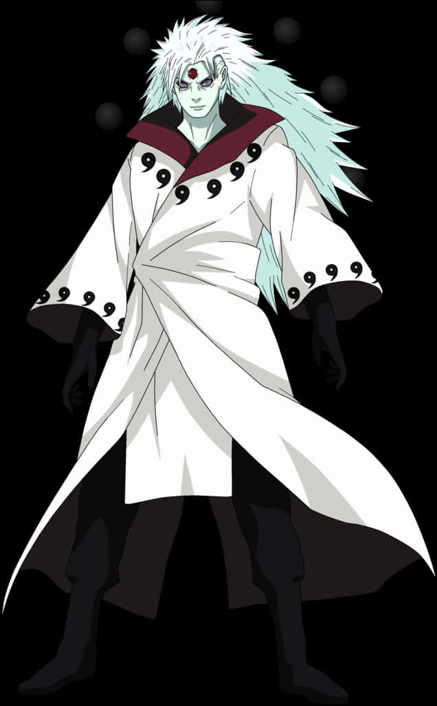 Madara Uchiha Anime Character PNG with transparent background