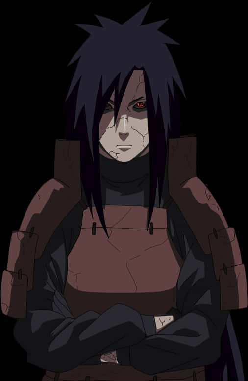 Madara Uchiha Anime Character PNG with transparent background