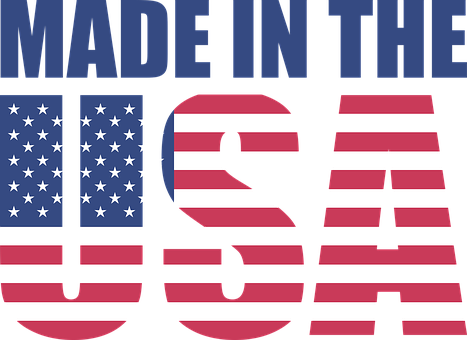 Madein U S A Patriotic Graphic PNG with transparent background
