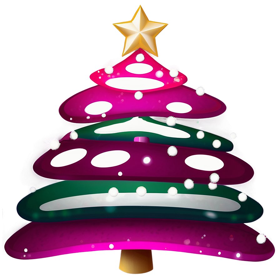 Magenta Pink Christmas Tree Png Ayg72