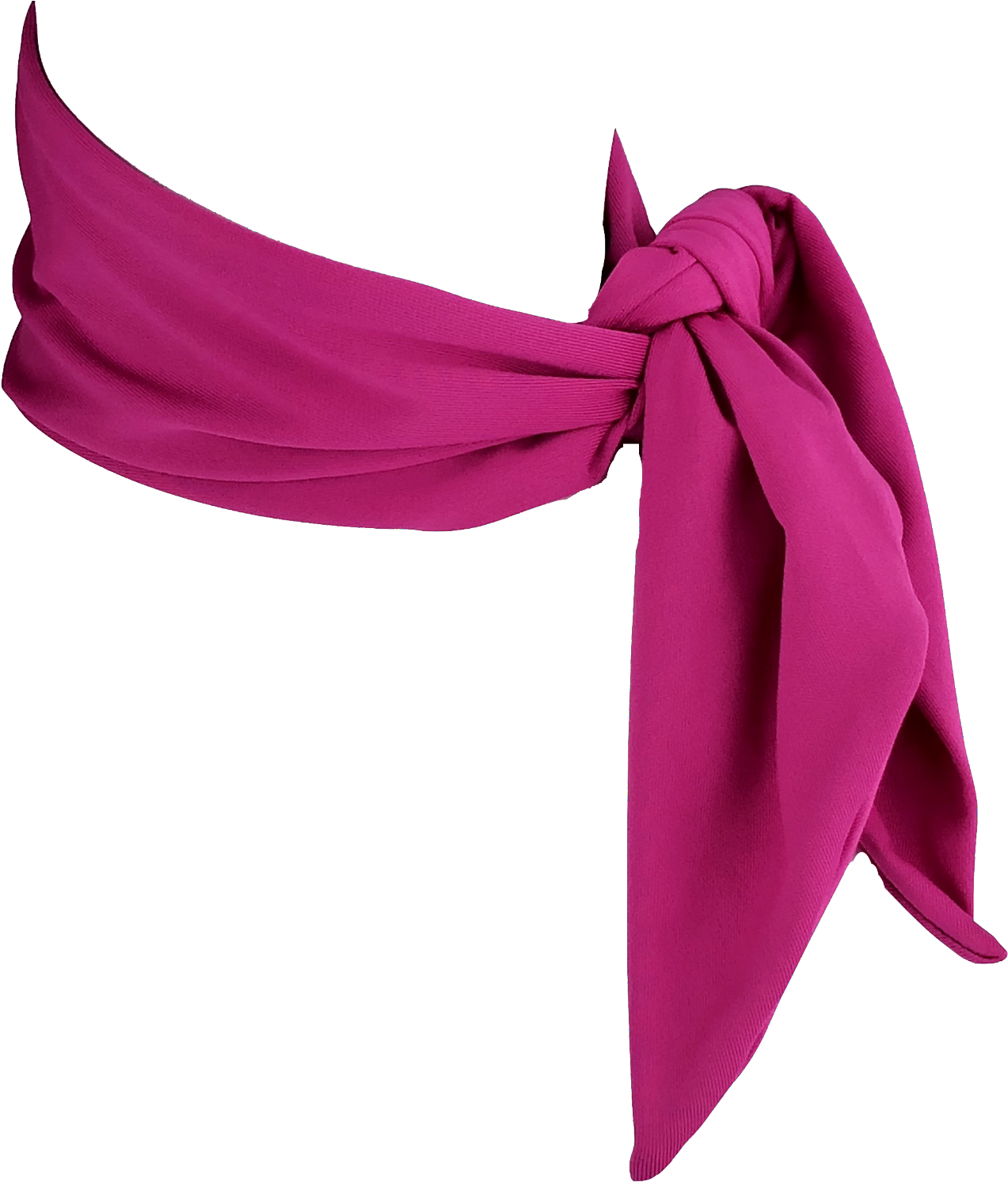Magenta Scarf Knotted PNG image with a transparent background, free high-resolution download