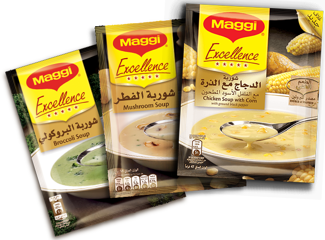 Maggi Excellence Soups - Maggi Soup Excellence Mushroom 3 * 54g, HD Png Download PNG with transparent background