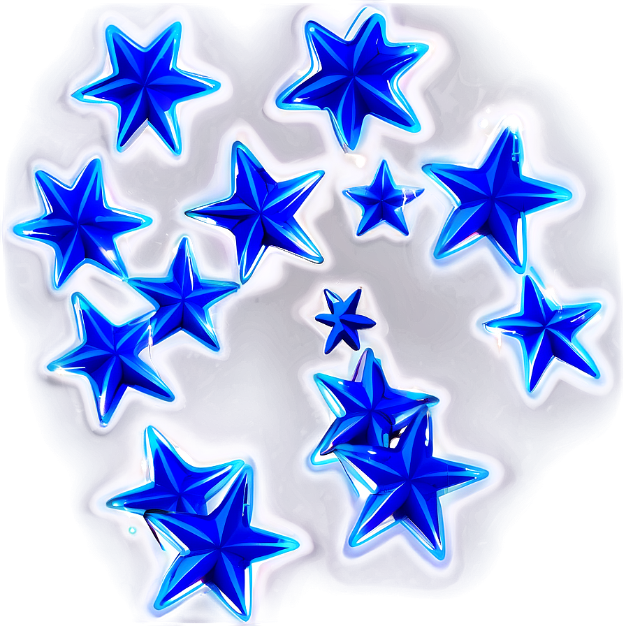 Magic Blue Stars Png 06252024